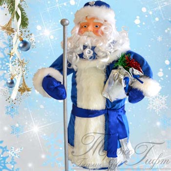 Дед Мороз (керамика/текстиль) (упаковка)